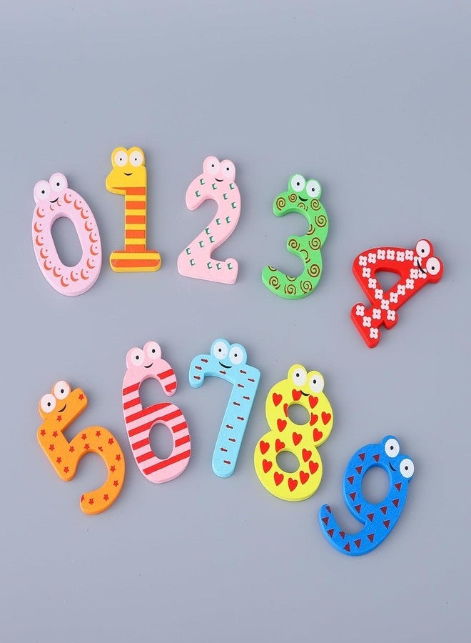 Brille Bee Wooden Magnetic Numbers 0-9 - Educational Number Magnets for Kids Learning & Math Practice | Durable Wooden Numbers for Fridge & Whiteboard | Fun Math Toy for Toddlers & Preschoolers - Image 3
